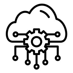 Obraz premium Vector Design Cloud Computing Icon Style