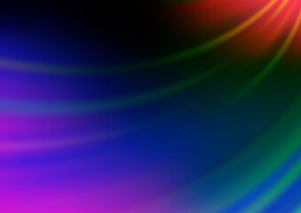 Fototapeta premium Dark Multicolor, Rainbow vector abstract bright background.