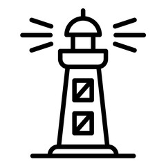 Vector Design Creative Lighthouse Icon Style