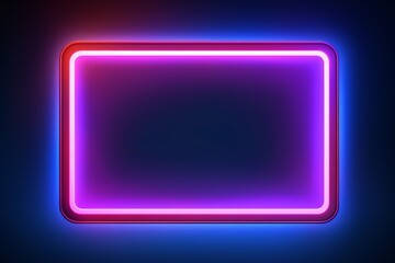 Fototapeta premium neon square frame free vector