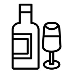 Vector Design Wine Icon Style