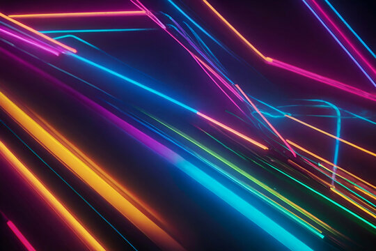 cool abstract neon light pattern