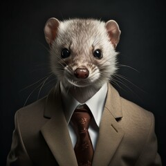 Weasel in a suit