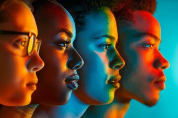 Diversity, Inclusion, and Equity in Corporate and Business, Inclusion of racial diversity, queers, and LGBT community in the modern workforce - obrazy, fototapety, plakaty