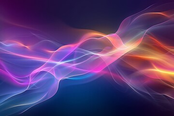 Obraz premium Electrifying Plasma Waves: Vibrant Colors & Subtle Gradients