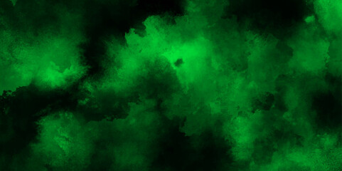 Abstract background with Scary green and black horror background. Textured Smoke. Old vintage retro green background texture. Abstract Watercolor green grunge background painting. vector illustration.