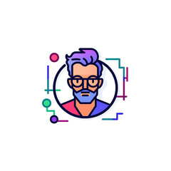 Fototapeta premium Data Scientist icon on white background 