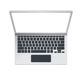 computer laptop transparent screen, laptop top view, png illustration