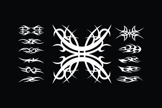 Vector Tribal Symbol Tattoo Celtic Design Elements
