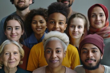 Old and young pride in diversity people, inclusion, and acceptance in the workplace and corporate