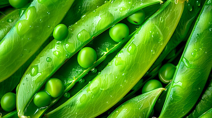 Green Peas Background