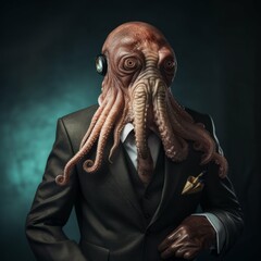 Cuttlefish in a suit