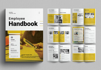 Employee Handbook Layout Design Template