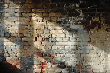 texture illustration of red brick wall background. Created with Generative AI	