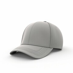 Fototapeta premium Gray Cap isolated on white background