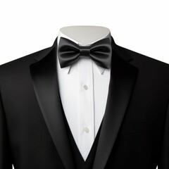 Black Tie isolated on white background
