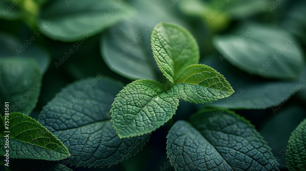 Poster Background texture of macro leaves.