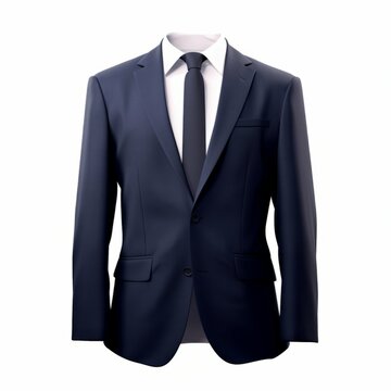 Navy Blue Blazer isolated on white background