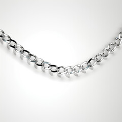Obraz premium chain isolated on white