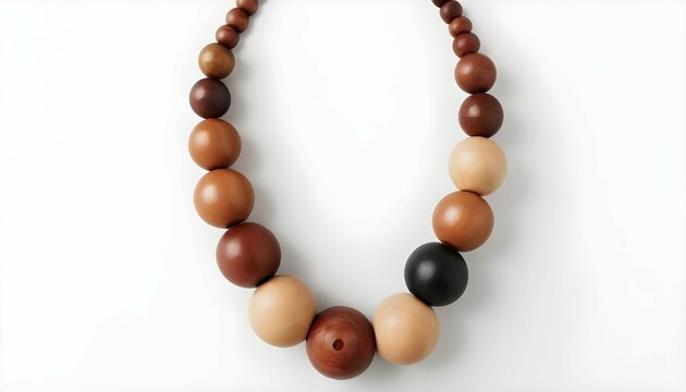 A Statement Collar Necklace Featuring Oversized Wo