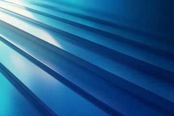 Fototapeta premium Blue gradient background with stripes.