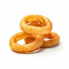 Onion Rings isolated on white background