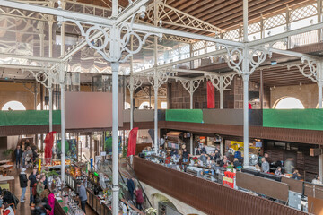 The interior of the Is-Suq tal-Belt also known as the covered market, historic center of Valletta, Malta