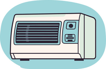 Energy-Efficient Cooling Solutions Vector Art