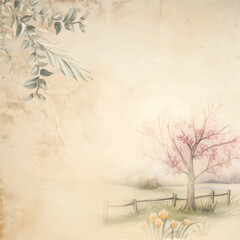 Old paper vintage vector background template for cards design