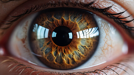 Macro View of Expressive Eye
