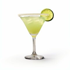 Tommy's Margarita Cocktail, isolated on white background