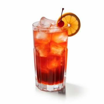 Rum Runner Cocktail, isolated on white background