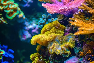 Colorful coral reef