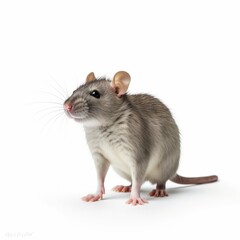 Rat isolated on white background