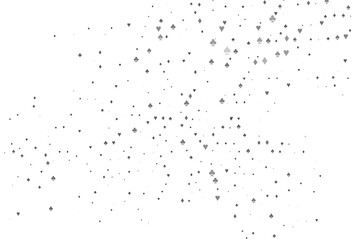 Light Silver, Gray vector texture with playing cards.