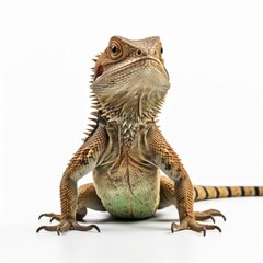 Obraz premium Lizard isolated on white background