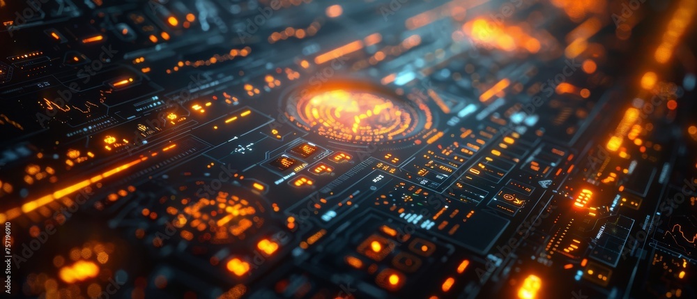 Aufkleber graphical user interface (gui) concept.