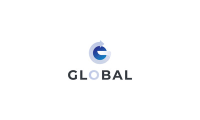 Letter G creative 3d global network connection speed motion logo