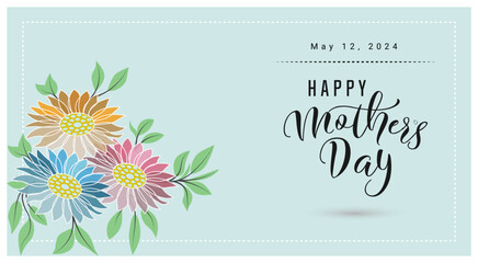 Happy mothers day special abstract background vector design. Background for wallpaper, web banner, wallpaper, poster, social media banner and post etc.