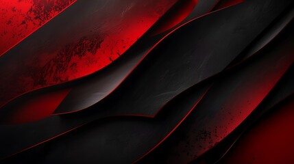 3D red gray techno abstract background overlap layer on dark space with rough decoration. Modern graphic design element cutout shape style concept for web banners, flyer, card, or brochure cover - obrazy, fototapety, plakaty