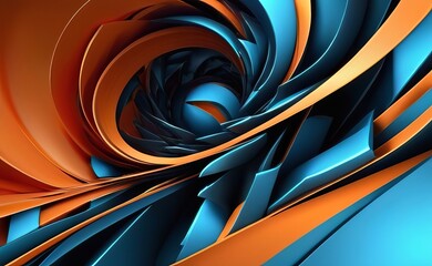 abstract 3d wave background