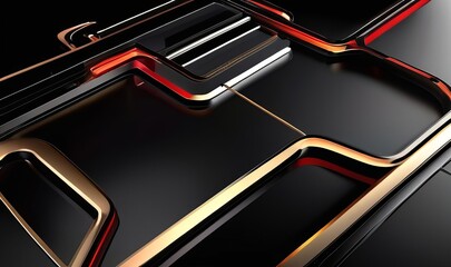 abstract 3d wave background