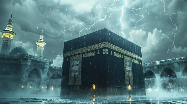 Khana e Kaba The Center of Faith holy place for muslims, pilgrims, hajj, ramadan, eid ul adha 