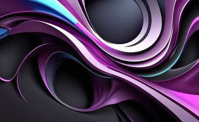 abstract 3d wave background