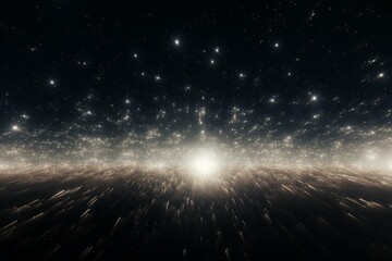 a collection of star flares on black background