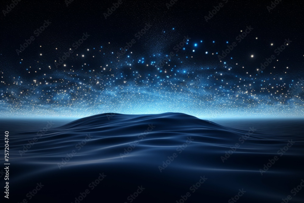 Wall mural an abstract wave background