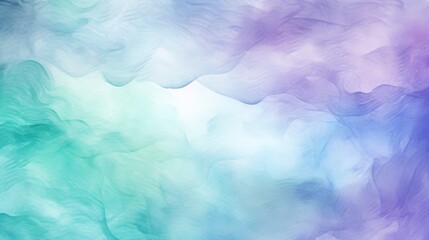 Fototapeta na wymiar Abstract ombre watercolor background with Turquoise, Teal blue, Lavender