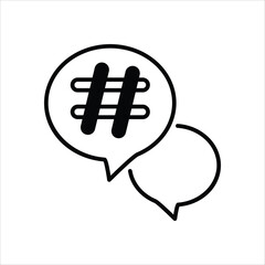 Hashtag icon