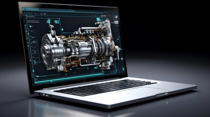 Engineering Designer : a mechanical engineering design software on a computer screen