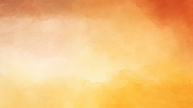 Abstract ombre watercolor background with Mustard yellow, Burnt orange, Deep terracotta